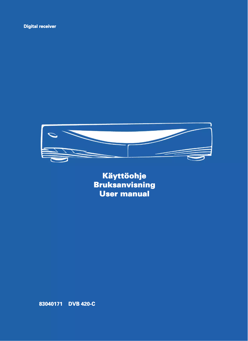 Page n°1 - Manuel utilisateur Salora DVB 420-C