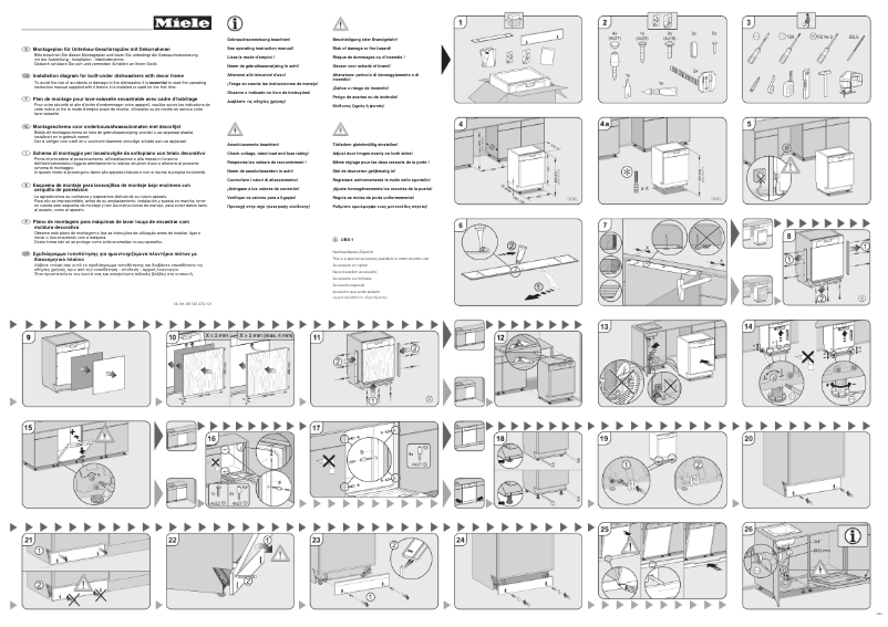 Page n°1 - Manuel utilisateur Miele G 1320