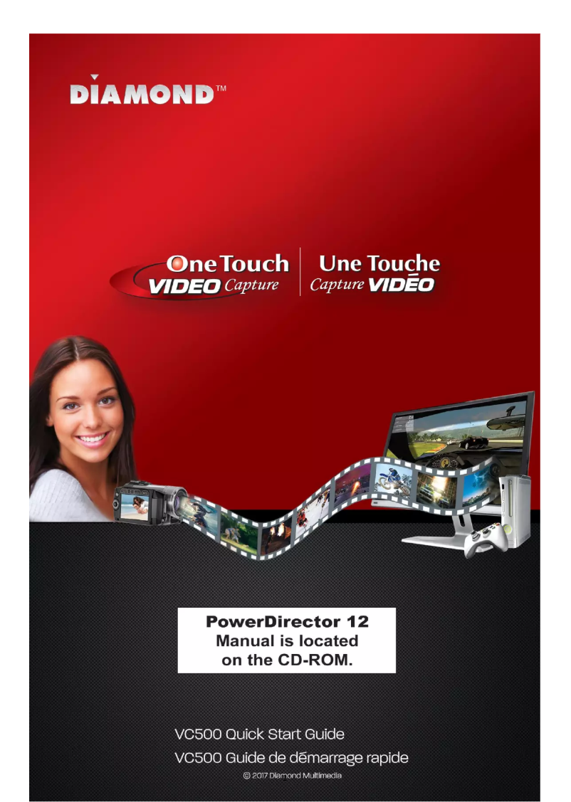 Page 1 de la notice Manuel utilisateur Diamond VC500