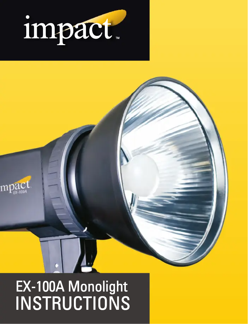 Page 1 de la notice Manuel utilisateur Impact EX-100A