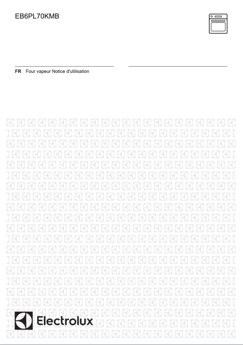 Page 1 de la notice Manuel utilisateur Electrolux EB6PL70KMB
