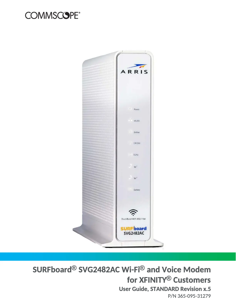 Image de la première page du manuel de l'appareil SURFboard SVG2482AC