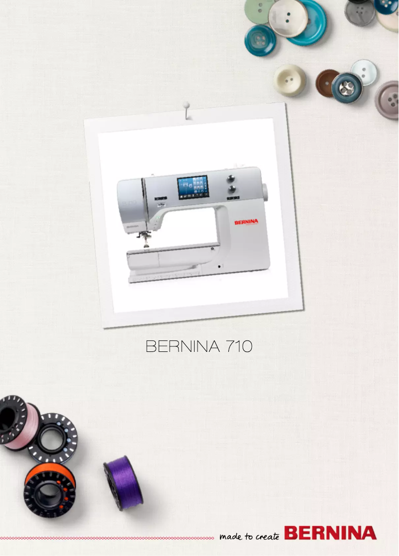 Página 1 del manual Manual de usuario Bernina 710