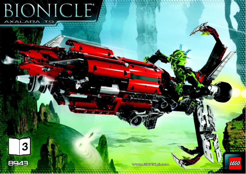 Page n°1 - Manuel utilisateur Lego Bionicle 8943