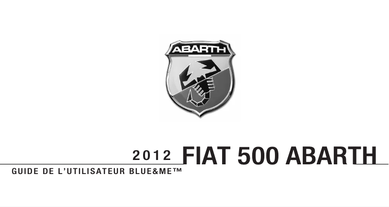 Página 1 del manual Manual de usuario Fiat Abarth (2012)