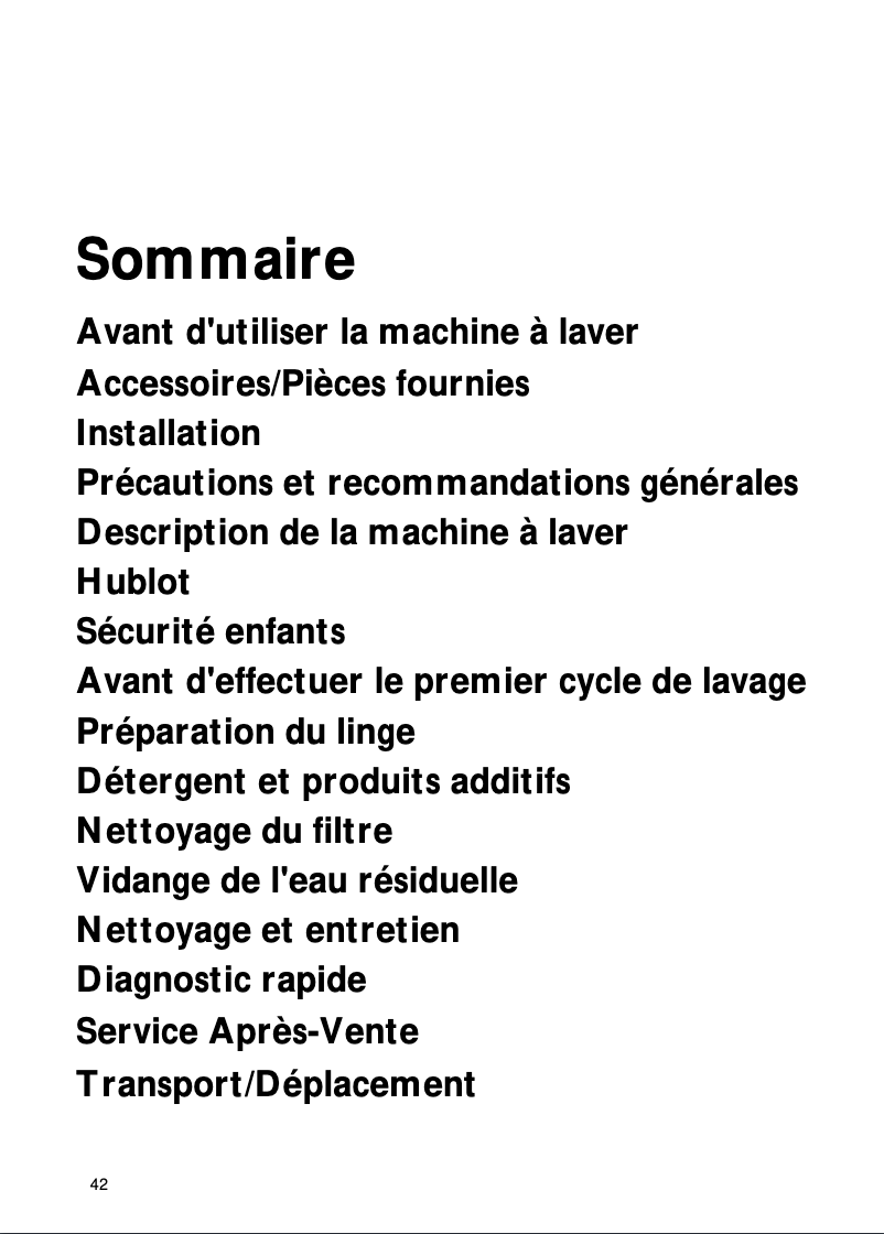 Image de la première page du manuel de l'appareil WAA 1402