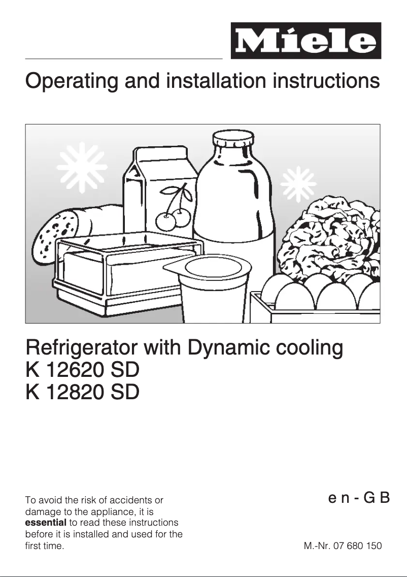 Image de la première page du manuel de l'appareil K 12620 SD