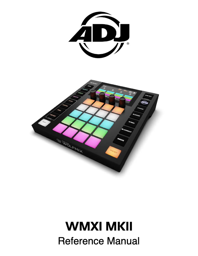 Page 1 de la notice Manuel utilisateur Adj Wolfmix W1 MK2