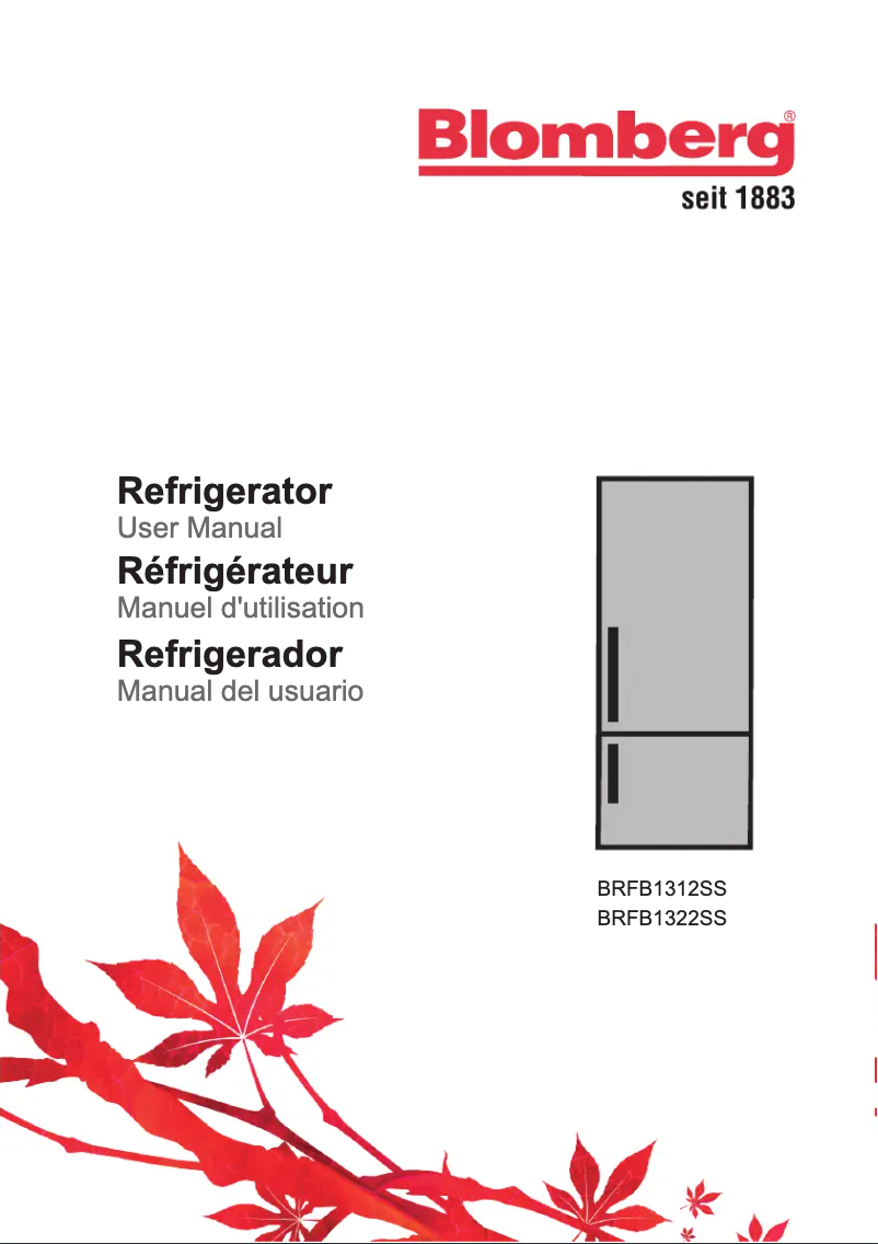Image de la première page du manuel de l'appareil BRFB 1312 SS