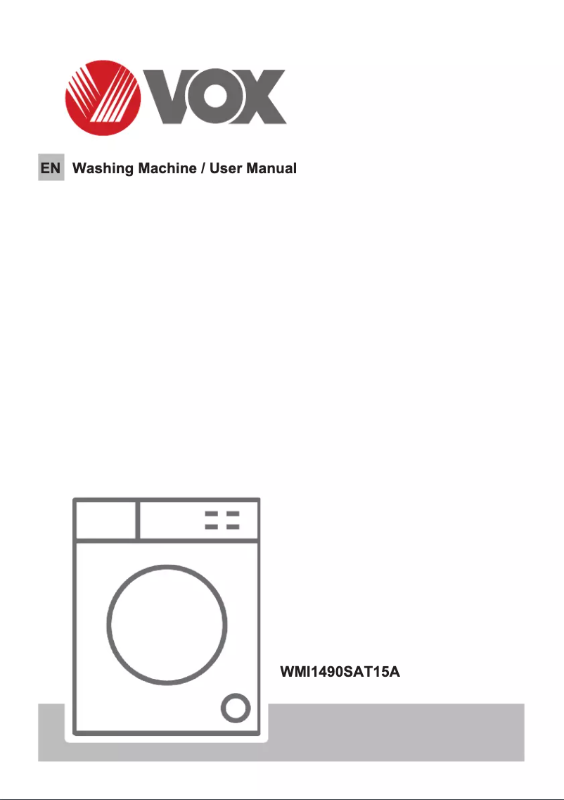 Page 1 de la notice Manuel utilisateur VOX WMI1490SAT15A