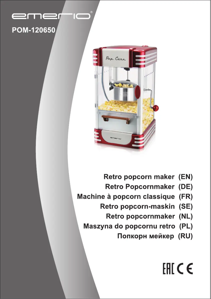 Page n°1 - Manuel utilisateur Emerio POM-120650