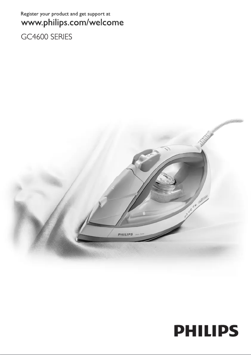 Page 1 de la notice Manuel utilisateur Philips Azur Ionic GC4641