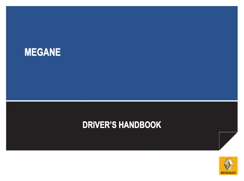 Page 1 de la notice Manuel utilisateur Renault Megane (2011)