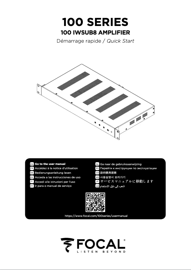 Imagen de la primera página del manual del dispositivo 100 IWSUB8