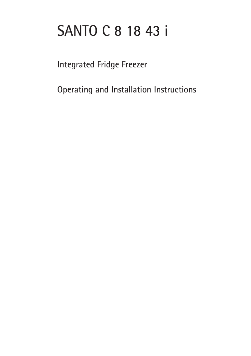 Image de la première page du manuel de l'appareil SC81843I