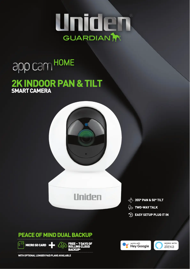 Page n°1 - Brochure Uniden App Cam Home