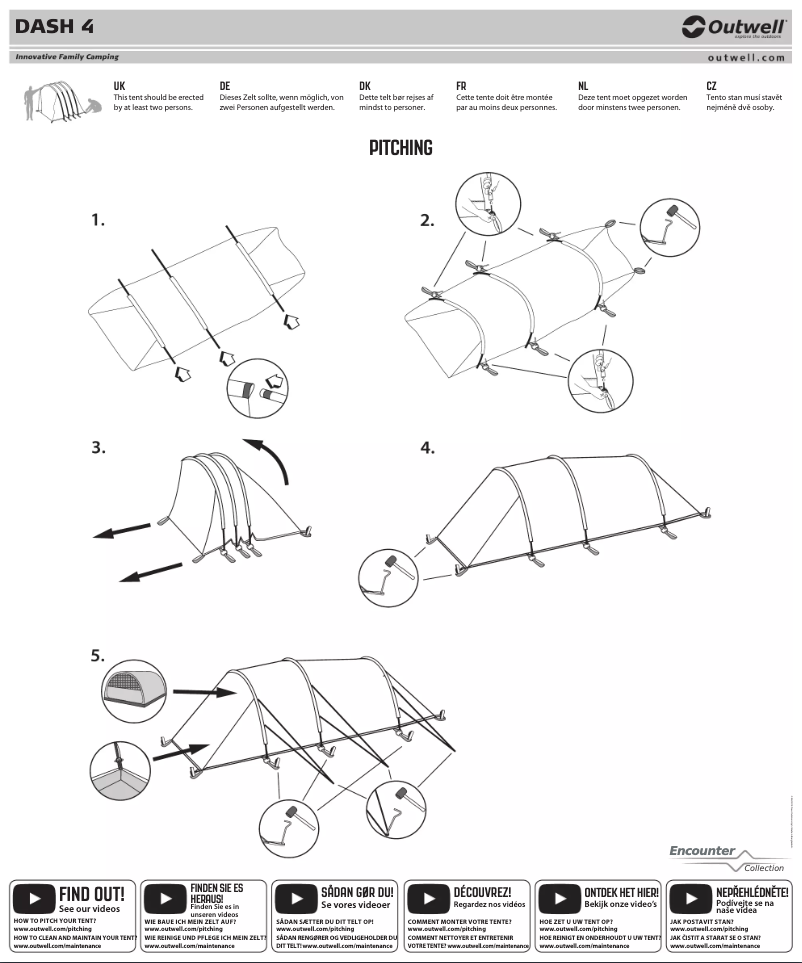 Page 1 de la notice Mode d'emploi Outwell Dash 5