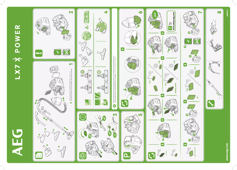 Page 1 de la notice Manuel utilisateur AEG LX7-2-DB