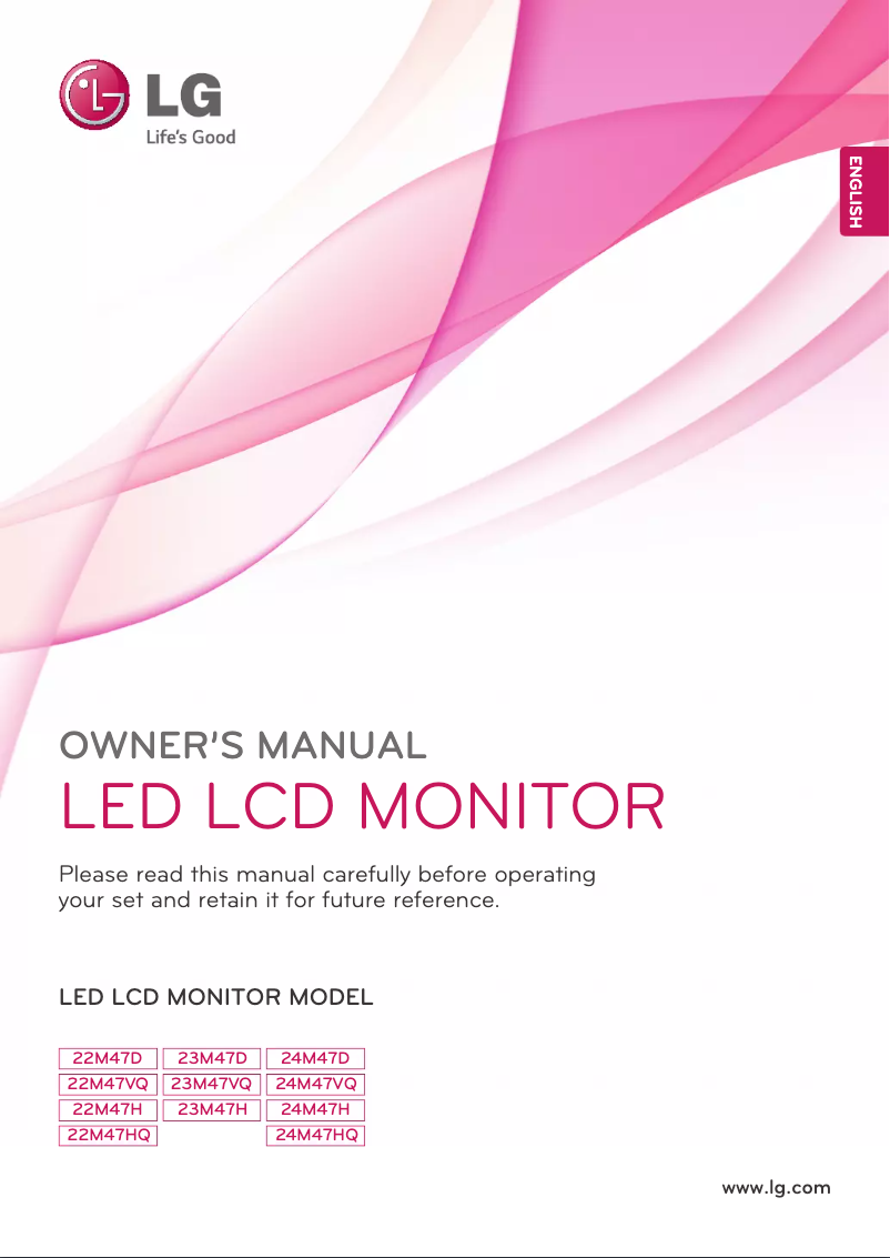 Página 1 del manual Manual de usuario LG 24M47D