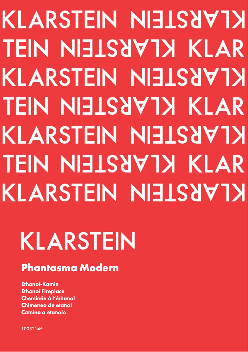 Page n°1 - Manuel utilisateur Klarstein Phantasma Modern