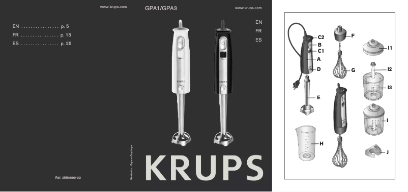 Image de la première page du manuel de l'appareil GPA3