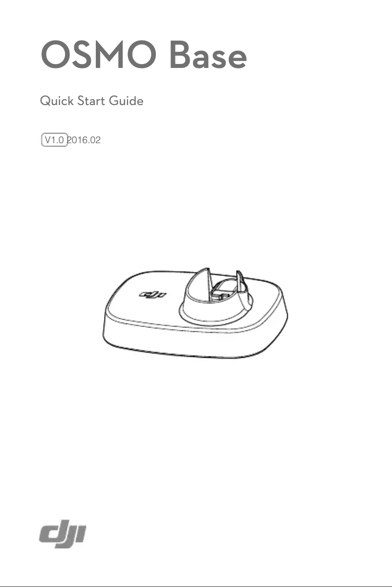Image de la première page du manuel de l'appareil Osmo - Base