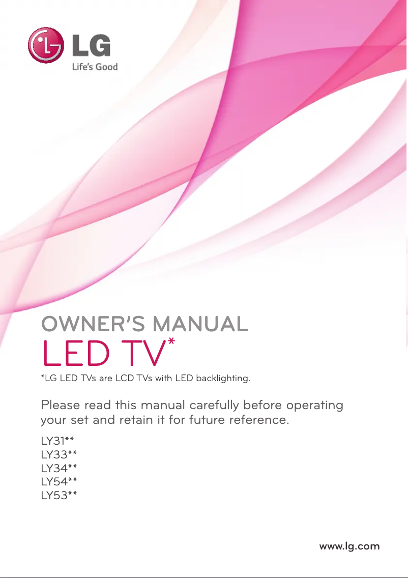 Página 1 del manual Manual de usuario LG 32LY331C