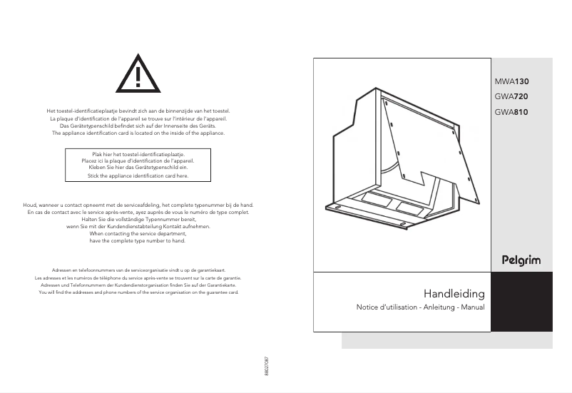 Page 1 de la notice Manuel utilisateur Pelgrim GWA720KOR