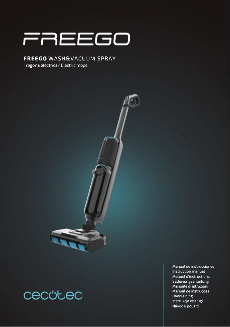 Page n°1 - Manuel utilisateur Cecotec FreeGo Wash&Vacuum Spray