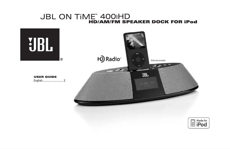 Page n°1 - Manuel utilisateur JBL On Time 400IHD