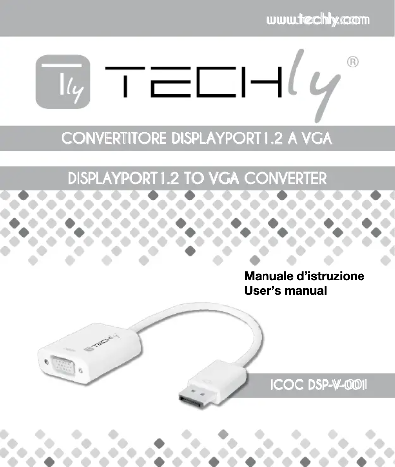 Page n°1 - Manuel utilisateur Techly ICOC DSP-V-001