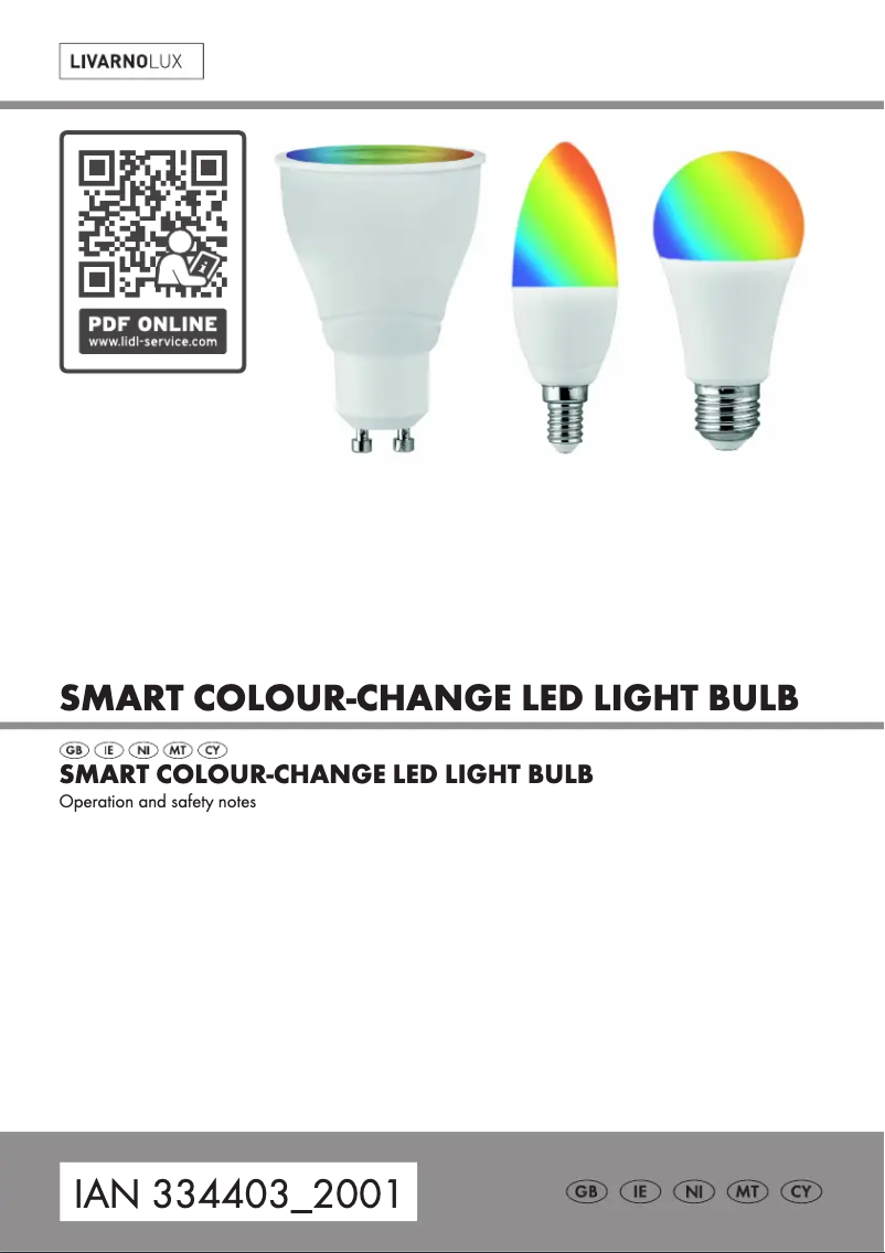 Page n°1 - Manuel utilisateur Livarno Lux HG06106A