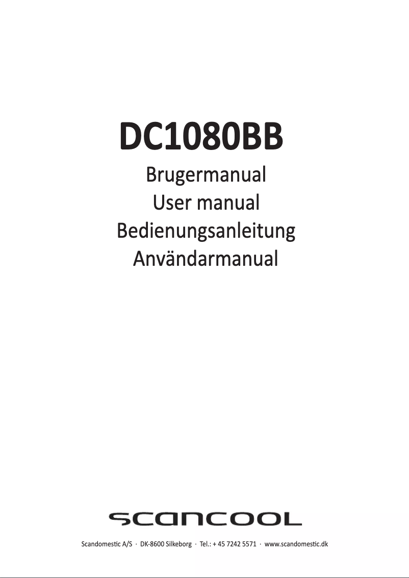 Image de la première page du manuel de l'appareil DC1080BB
