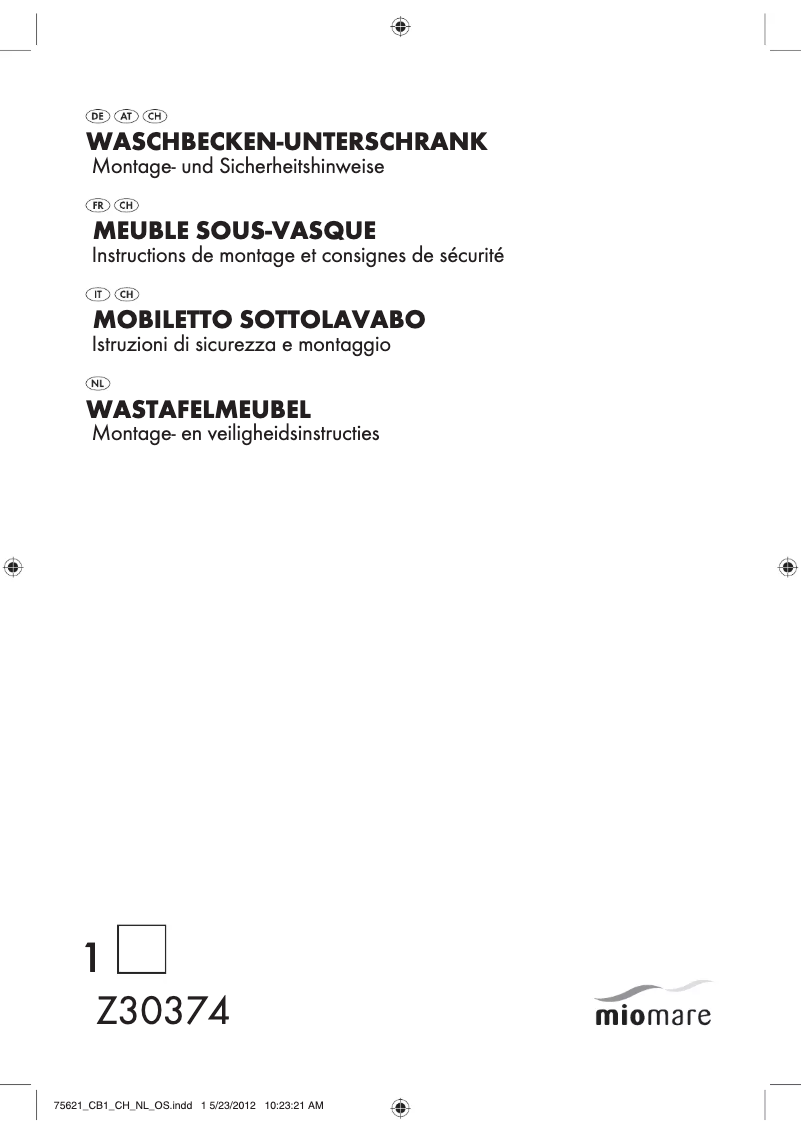 Page 1 de la notice Manuel utilisateur Miomare IAN 75621