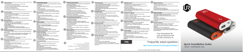 Page 1 de la notice Manuel utilisateur Trust Cinco