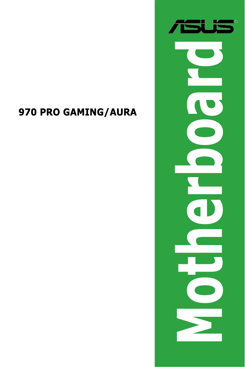 Page 1 de la notice Manuel utilisateur Asus 970 PRO GAMING/AURA