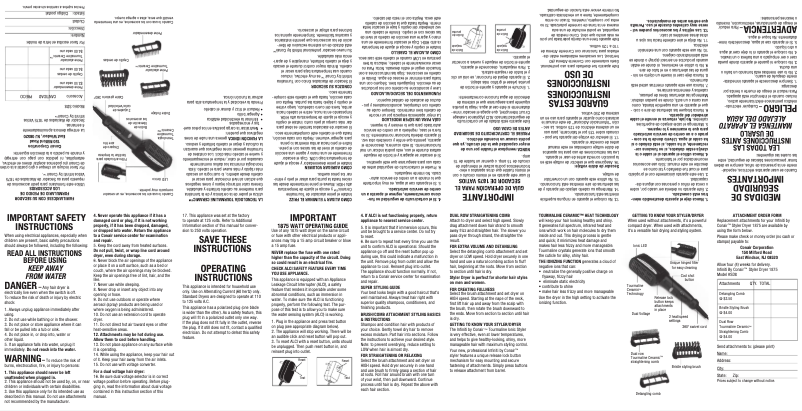 Image de la première page du manuel de l'appareil Infiniti Pro SD8P