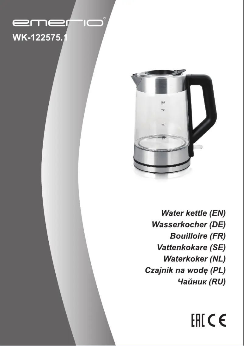 Page 1 de la notice Manuel utilisateur Emerio WK-122575