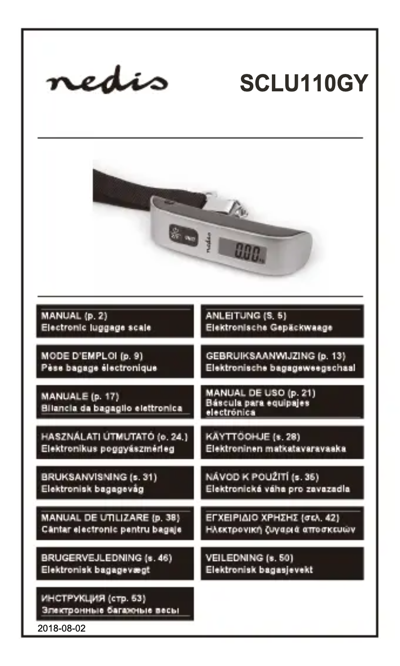 Image de la première page du manuel de l'appareil SCLU110GY