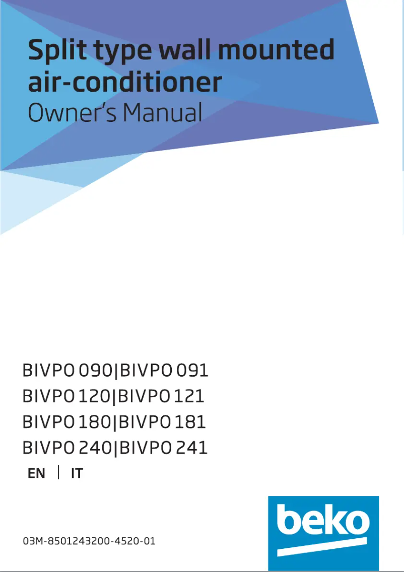 Image de la première page du manuel de l'appareil BIVPO 180/ BIVPO 181