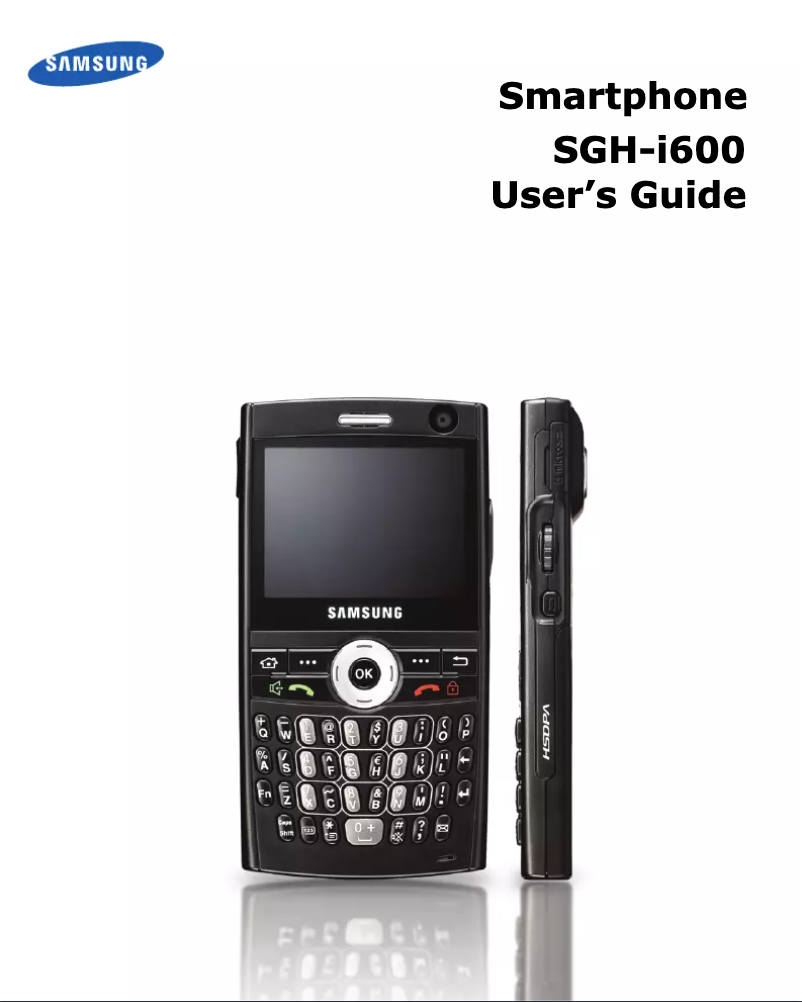 Page n°1 - Manuel utilisateur Samsung SGH-I600
