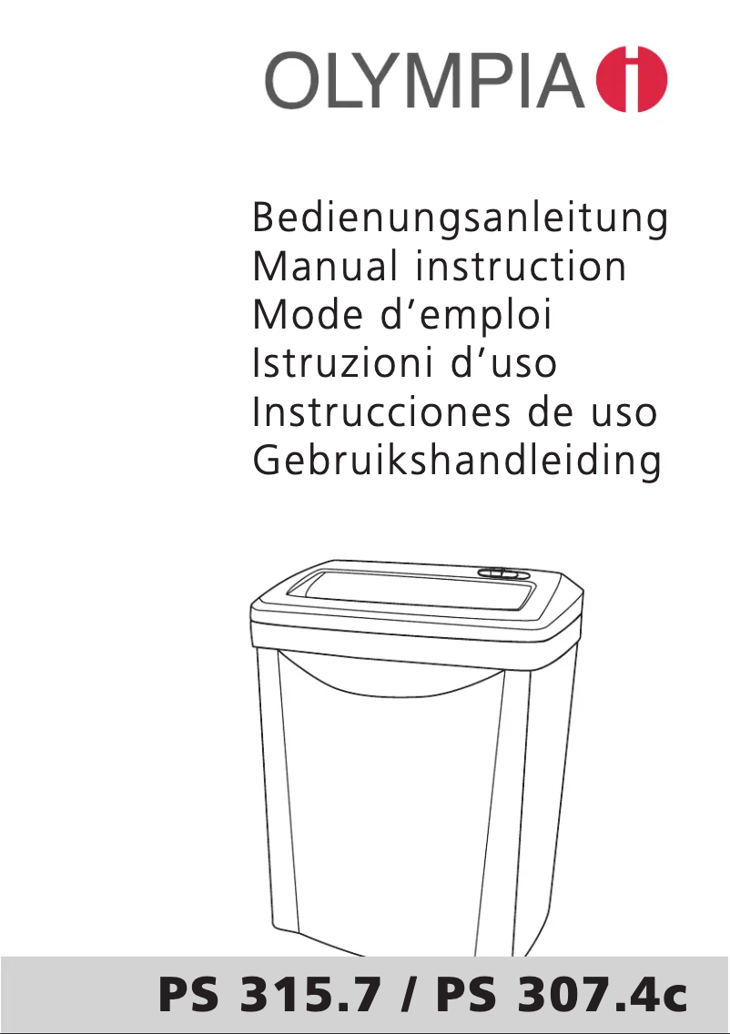 Image de la première page du manuel de l'appareil PS 307.4C