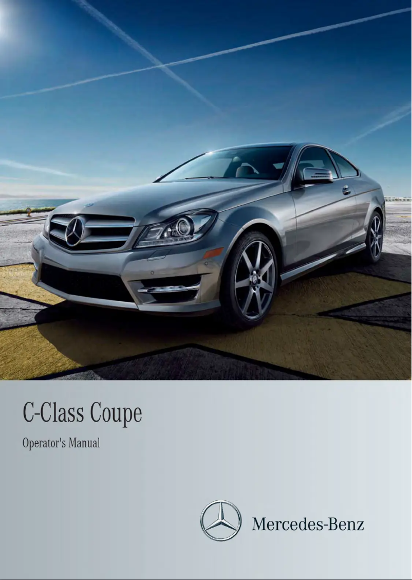 Page 1 de la notice Manuel utilisateur Mercedes-Benz C-Class Coupe (2013)
