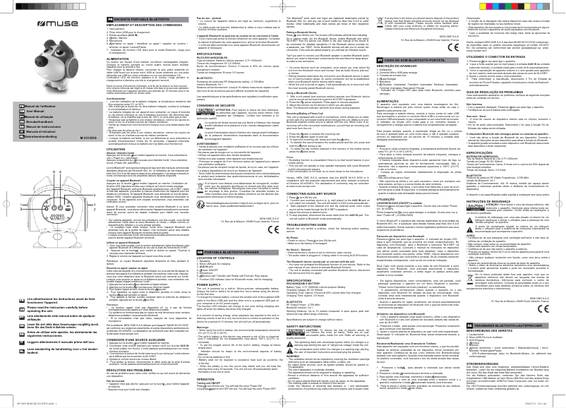 Image de la première page du manuel de l'appareil M-315 DOG