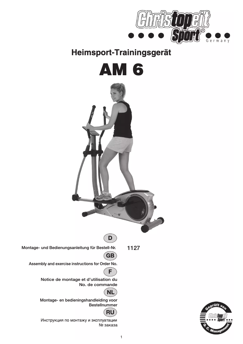 Page 1 de la notice Manuel utilisateur Christopeit AM 6