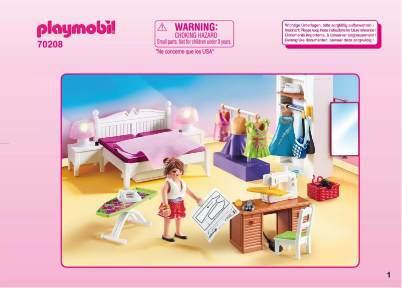 Page n°1 - Manuel utilisateur Playmobil 70208