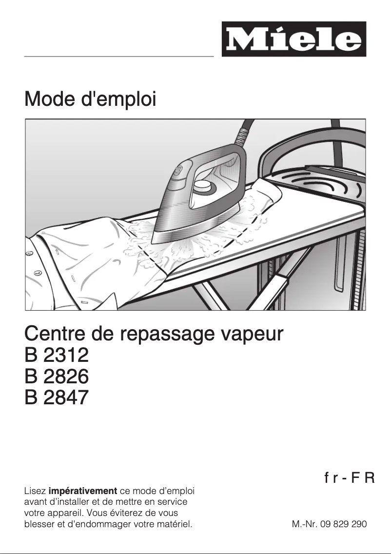 Image de la première page du manuel de l'appareil B 2312 FashionMaster