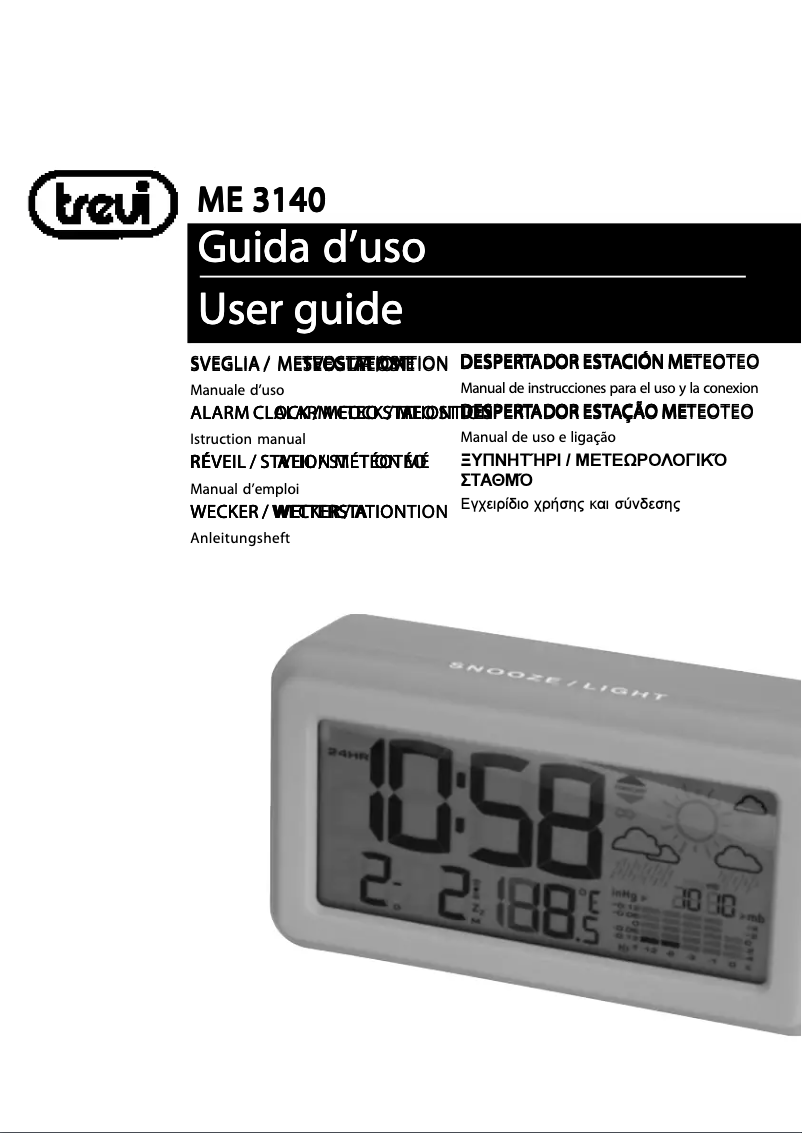 Page 1 de la notice Manuel utilisateur Trevi ME 3140