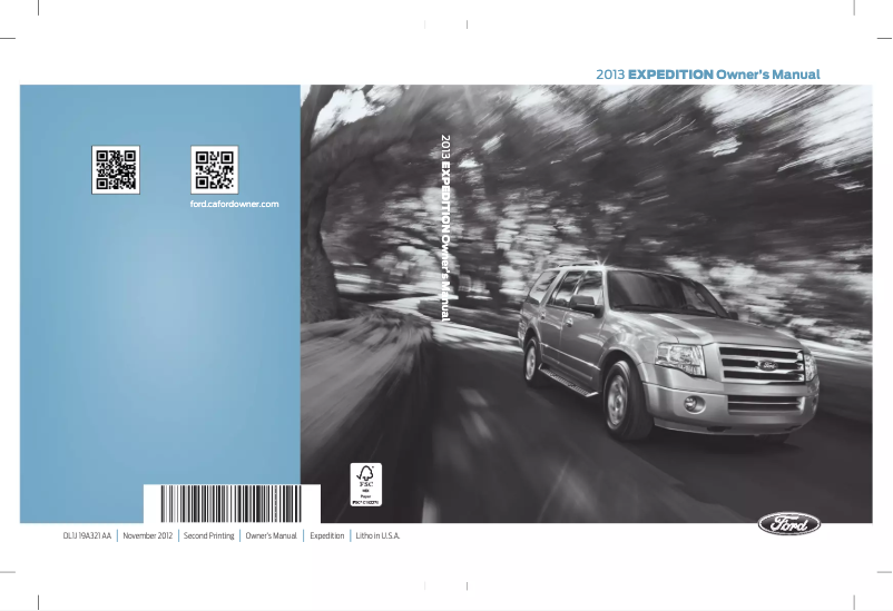 Page 1 de la notice Manuel utilisateur Ford Expedition (2013)
