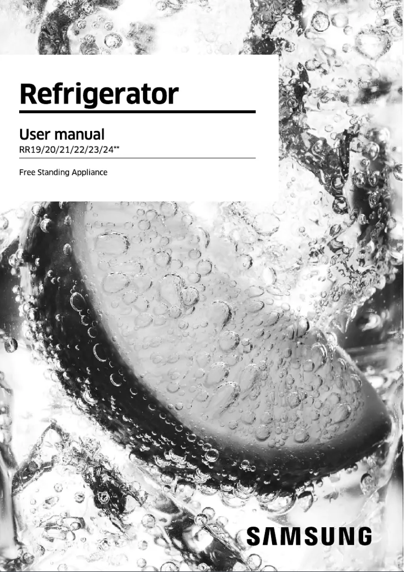 Page n°1 - Manuel utilisateur Samsung RR20C2724HV
